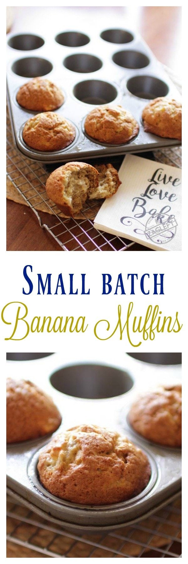 Easy Banana Muffins Recipe Small Batch One Dish Kitchen