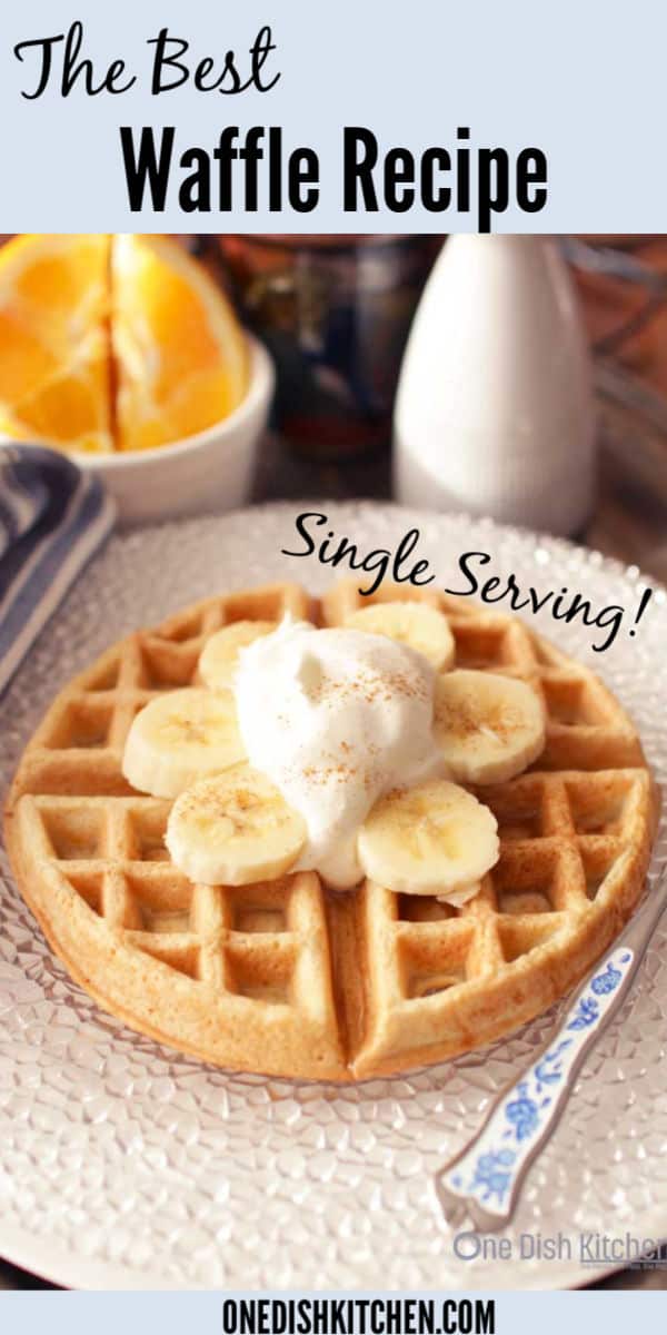Homemade Waffle Recipe Single Serving One Dish Kitchen