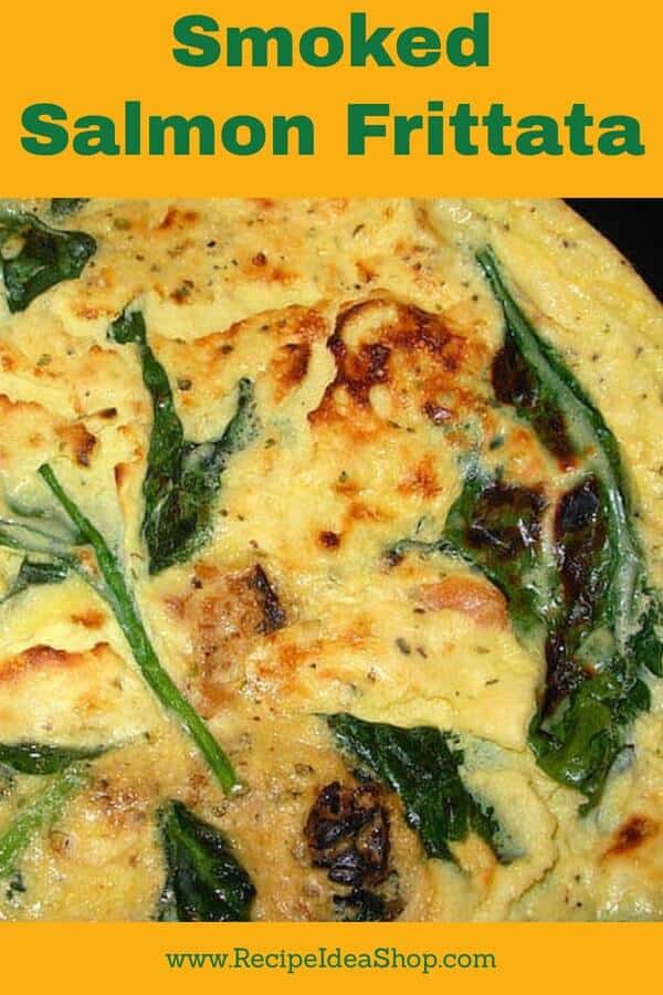 Smoked Salmon Frittata. So easy. Delicious! #smokedsalmonfrittata; #frittatarecipes; #recipes; #glutenfree; #recipeideashop; #recipes
