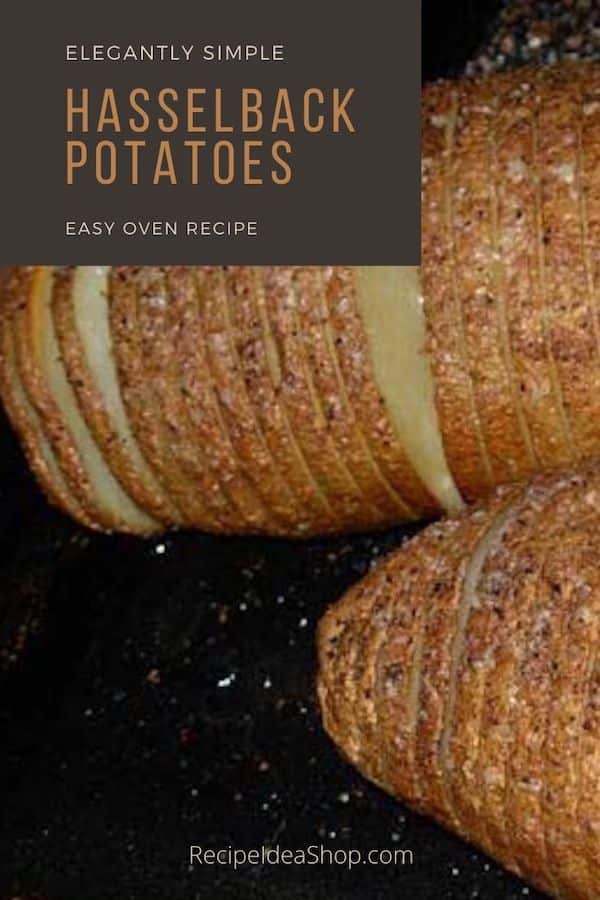 Hasselback Baked Potatoes. So crispy on the outside and soft on the inside. Yum! #hasselbackbakedpotatoes #hasselback #bakedpotatoes #recipes #glutenfree #comfortfood #recipeideashop