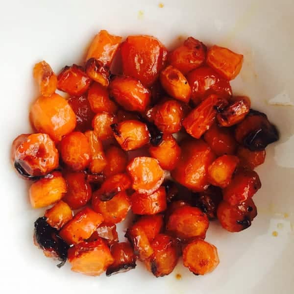 Sweet Roasted Carrots.