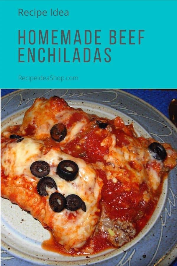 Homemade Beef Enchiladas? Yes please! #myfavoritebeefenchiladas #beefenchiladas #enchiladas #cinco-de-mayo #fiesta #cookathome #recipes #comfortfood #recipeideashop