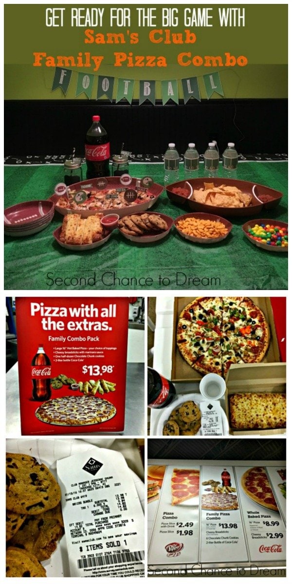 Second Chance To Dream Sam's Club Family Pizza Combo perfect for the BIG Game
