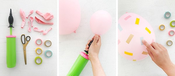 Washi Tape Easter Egg Balloons