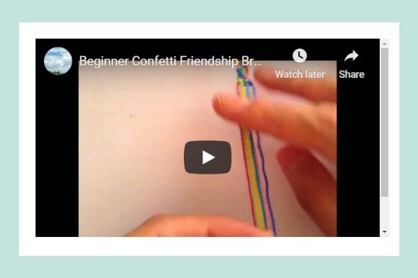 Beginner Confetti Bracelet Pattern