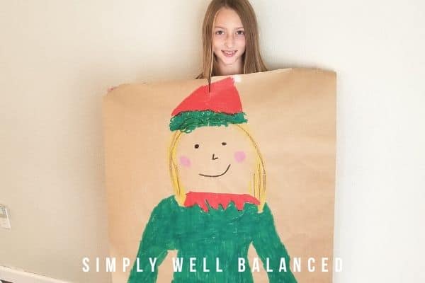Elf Yourself- Holiday Body Tracing Art for Kids