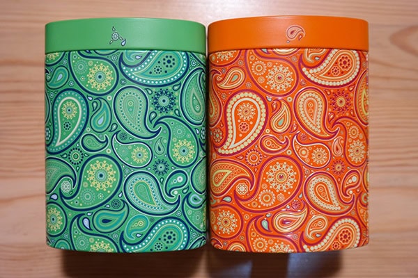 colourful tea containers colourful tea containers