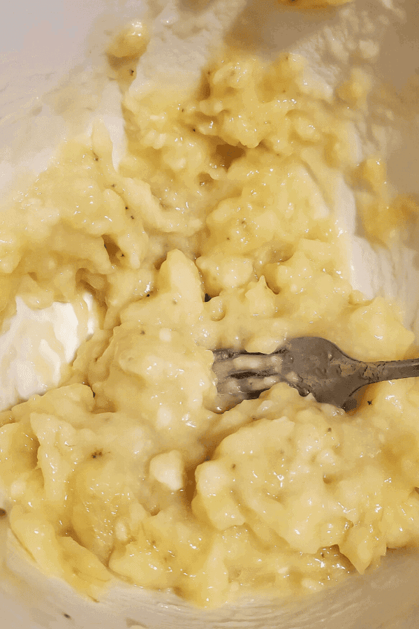 Mushed bananas