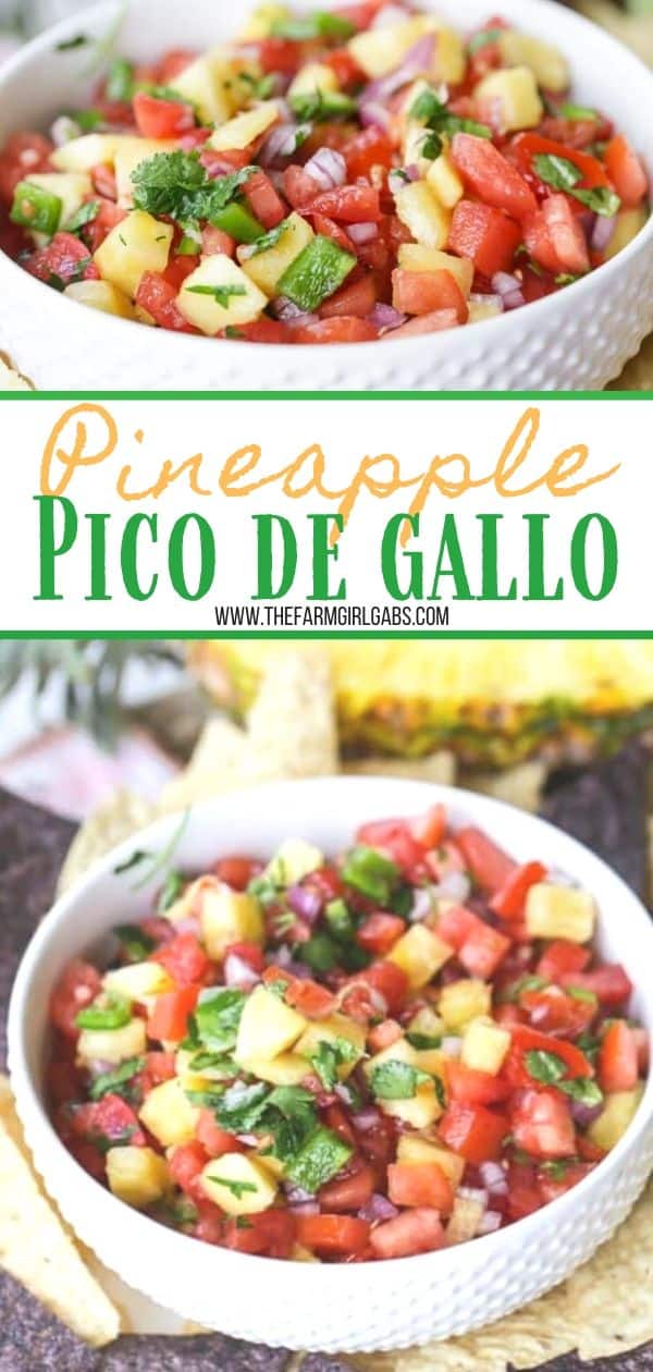 Pineapple Pico de Gallo long pin