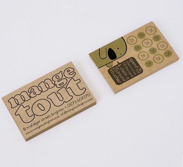 mange tout brighton loyalty cards