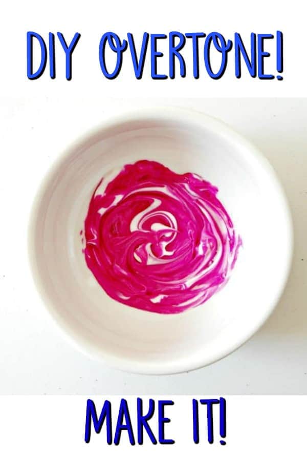 diy overtone diy overtone shampoo and dye mixed in a bowl