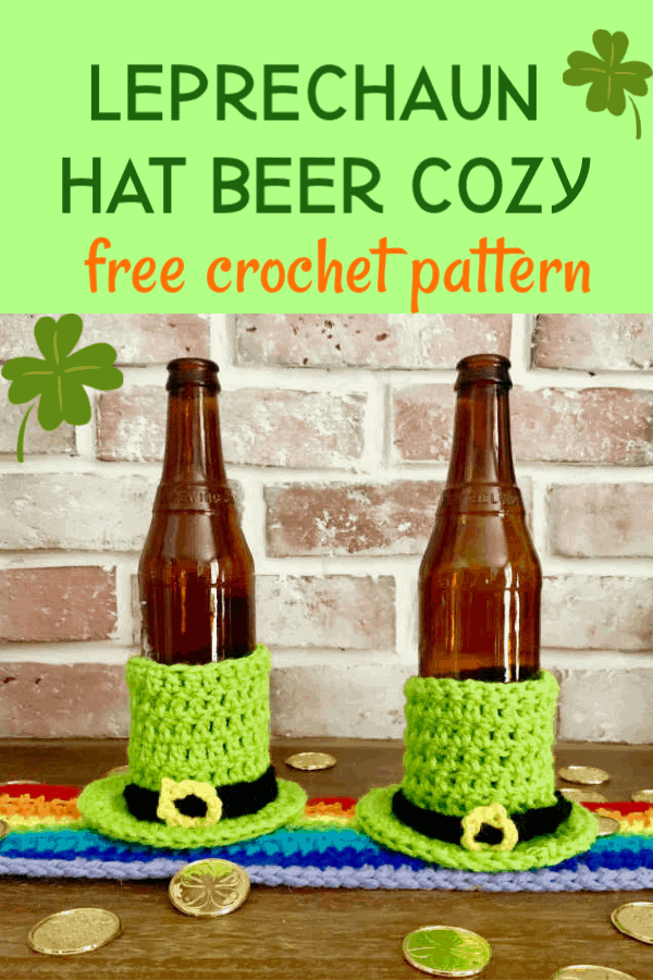 leprechaun hat beer cozy