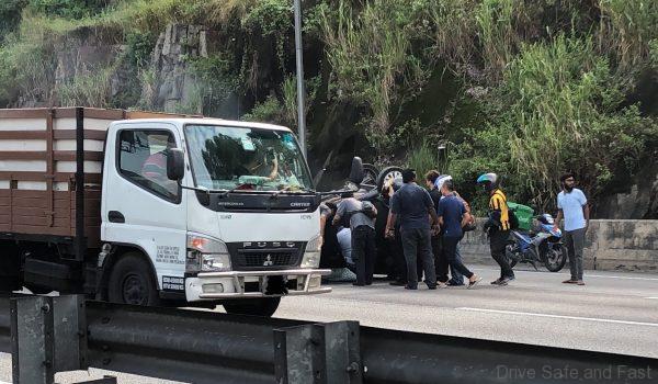 PLUS highway compact car accident 2020