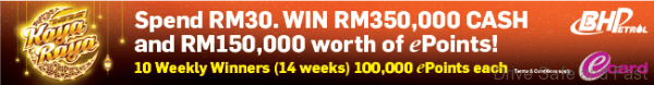 BHPetrol pump dan win banner RM30.00
