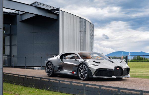 Bugatti Divo Hypercar leaving factory