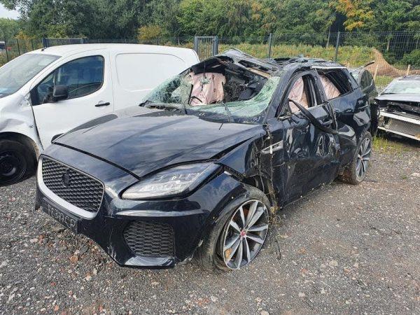 Jaguar E-Pace roll-over accident France_1