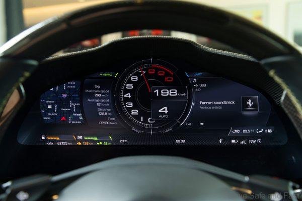 Ferrari SF90 Stradale Hybrid Supercar_instrument cluster