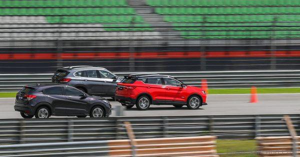 Proton X50 VS Honda HR-V vs BMW X1 At Sepang Circuit