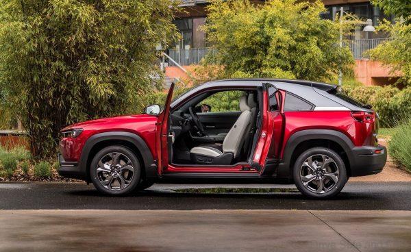 Mazda MX-30 opened doors