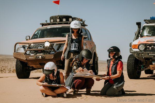Rebelle Rally finding their way with a map