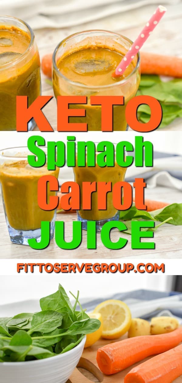 keto spinach carrot juice is a great iron and beta-carotene rich option.This recipe is high in B vitamins, as well as Vitamins A, C, and K and low in carbs.