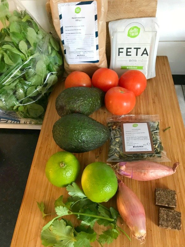 Kogelbiefstuk met aardappelsalade met geroosterde Turkse groene pepers
