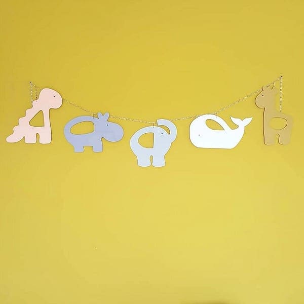 Houten muurslinger Wildlife