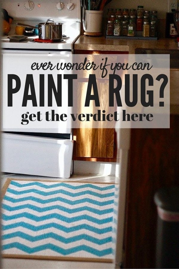 DIY Painted Rug Quick Tips for How to Paint a Rug Love & Renovations
