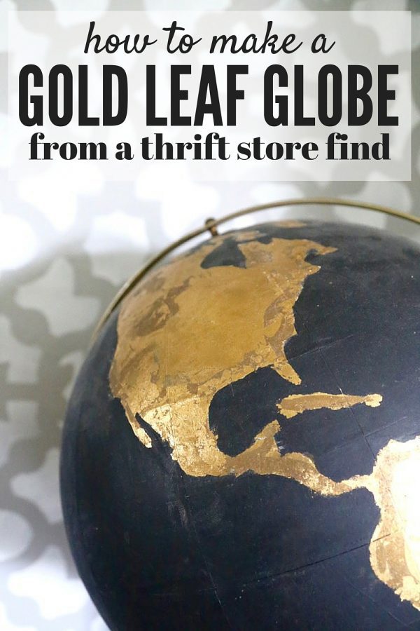 Diy Black Globe With Gold Accents Love Renovations