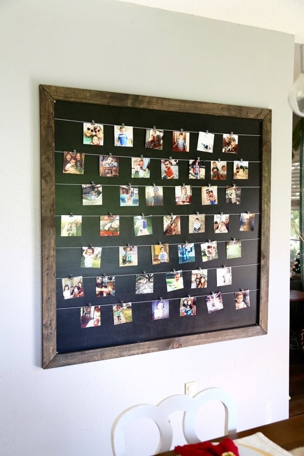 idea for displaying family photos