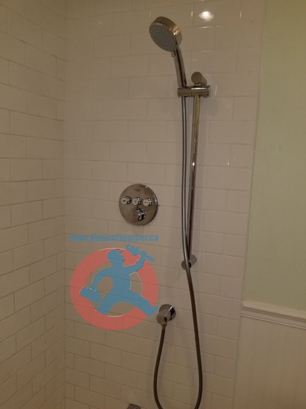 Shower trims install