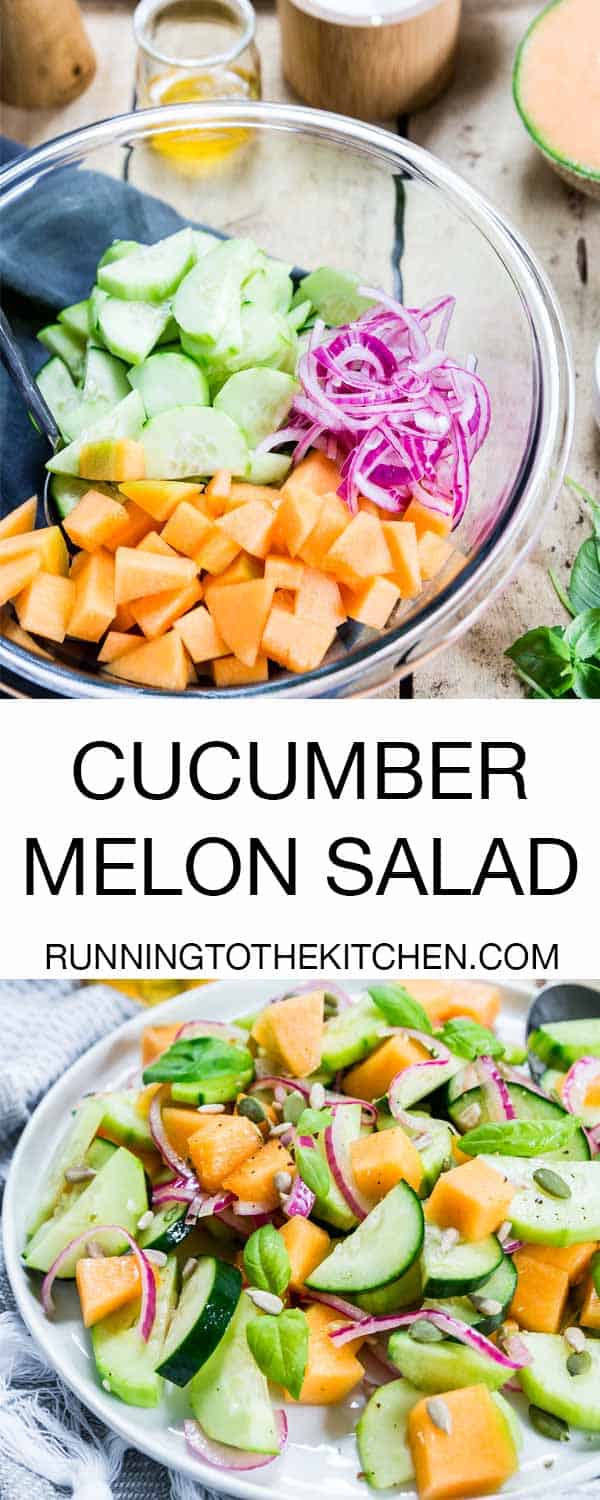 Cucumber Melon Salad Summer Cucumber Salad With Cantaloupe