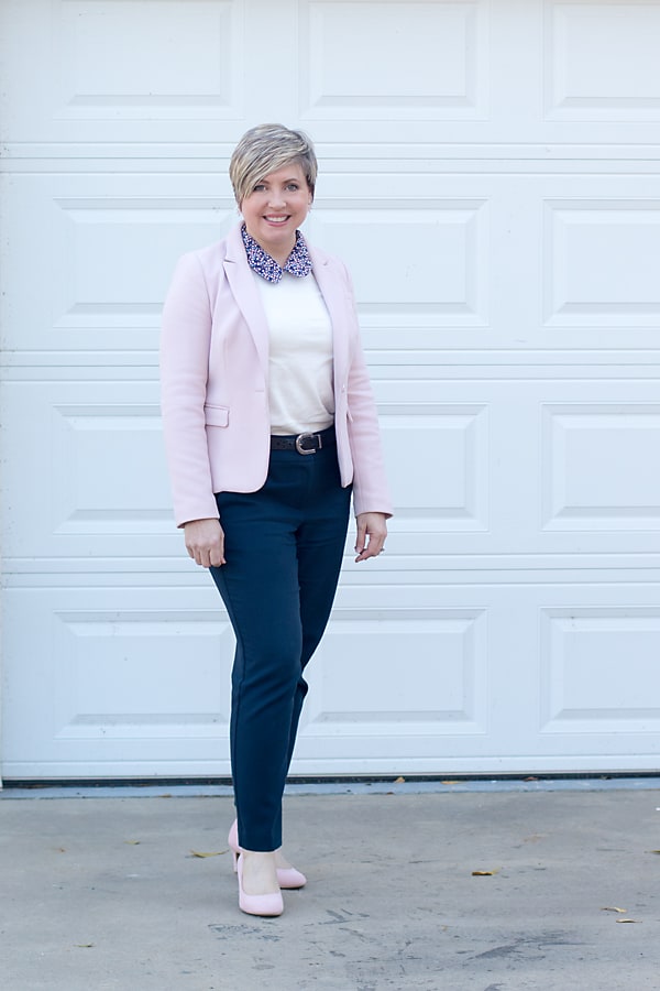 fashion blogger spring office outfit