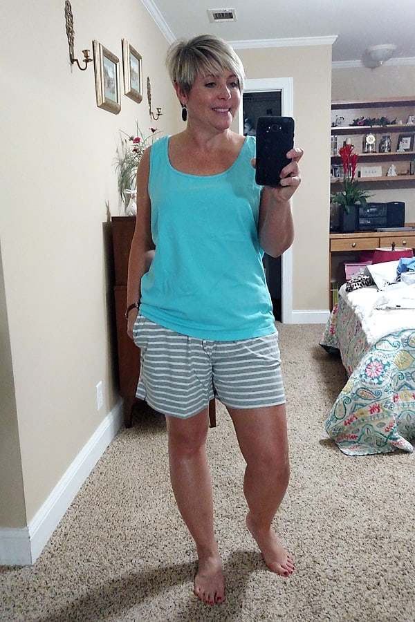 pajama shorts for wearing and lounging at home