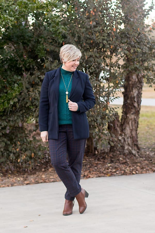 ankle boots office outfit