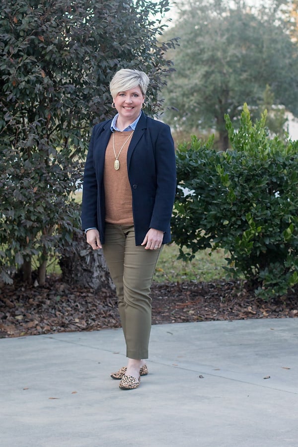 layered office outfit