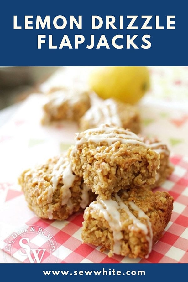 lemon drizzle flapjacks pin