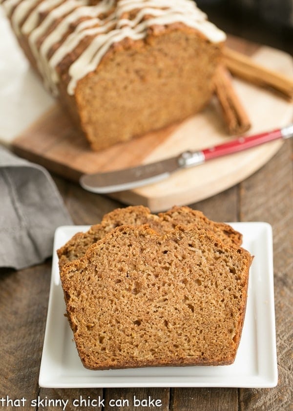 Brown Sugar Apple Bread Recipe - That Skinny Chick Can Bake
