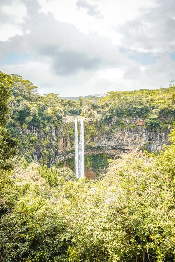 Chamarel Waterfalls in Mauritius are one of the country's most unique travel destinations. Here's why you need to visit these gorgeous falls. Africa I Mauritius #traveldestinations #travel #nature #mauritius