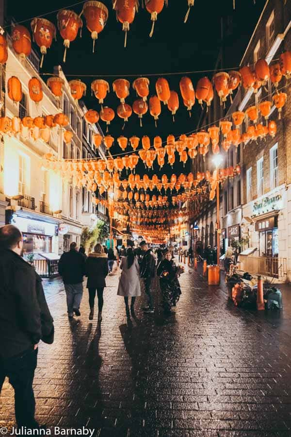 Chinatown during the night