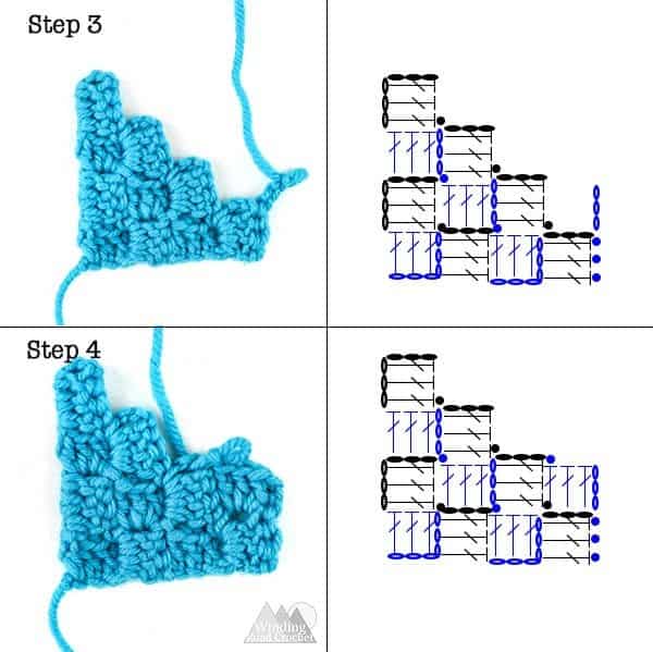 how to corner to corner crochet decrease