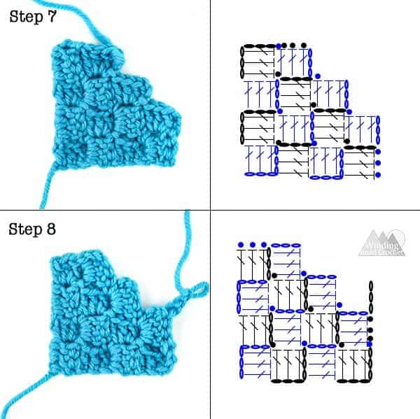 how to corner to corner crochet decrease
