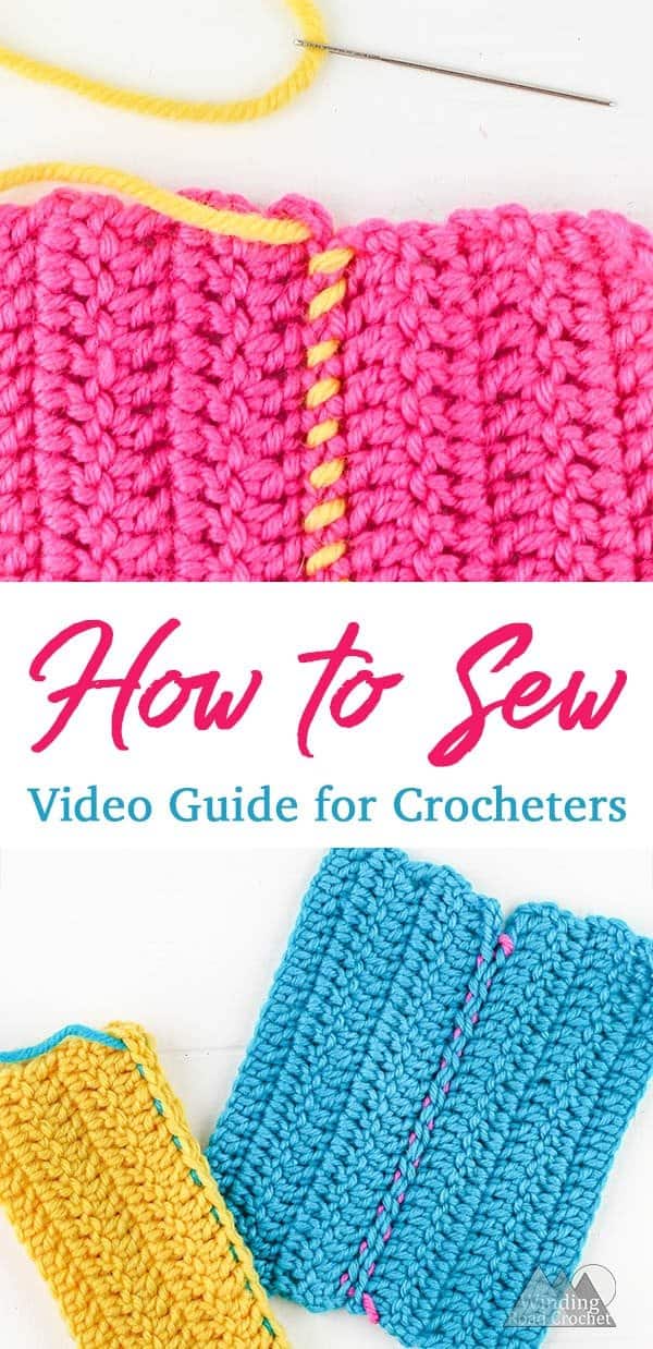 How to Sew Crochet Pieces Together Winding Road Crochet