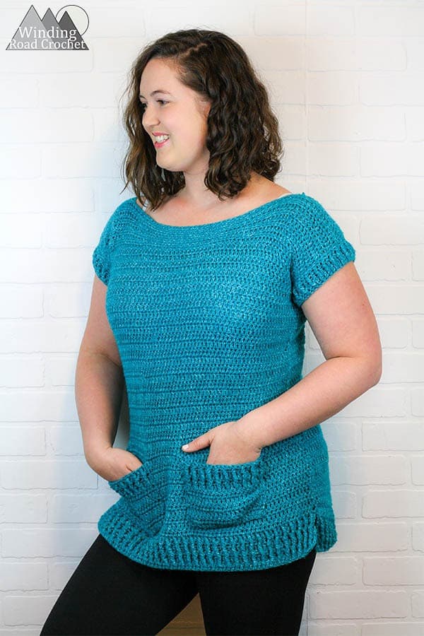 Crochet Tunic Tee Free Pattern Winding Road Crochet