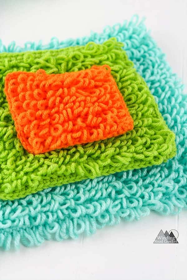 The crochet loop stitch is a beautiful stitch that makes loops while crocheting a fabric. Follow the video to photo tutorial to learn this unique crochet stitch. #crochetstitch #stitchtutorial