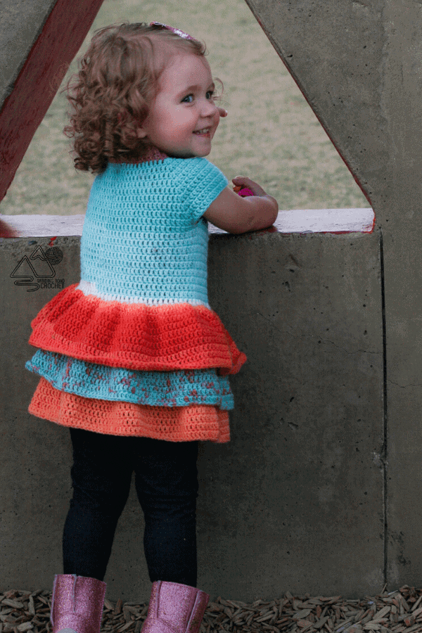 This toddler crochet sweater will turn heads with its cute ruffles. Crochet one for your little girl with this easy free crochet pattern and video tutorial.