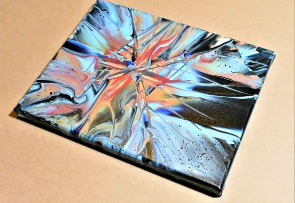 Acrylic Pour Starburst Swipe Technique Homebody Hall