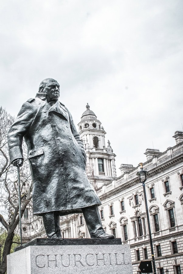 Winston Churchill statue at Westminster