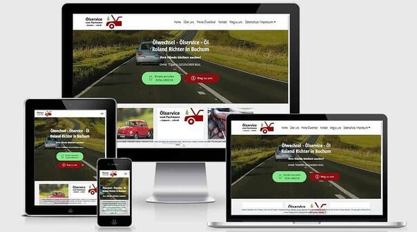 Blog Webdesign 54 Responsive Web mit Mobirise Bootstrap Richter Ölservice
