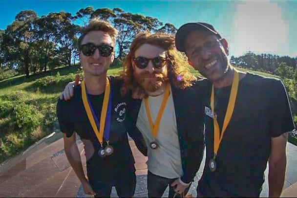 Winners of the Big Air comp at Mega Ranch Australia